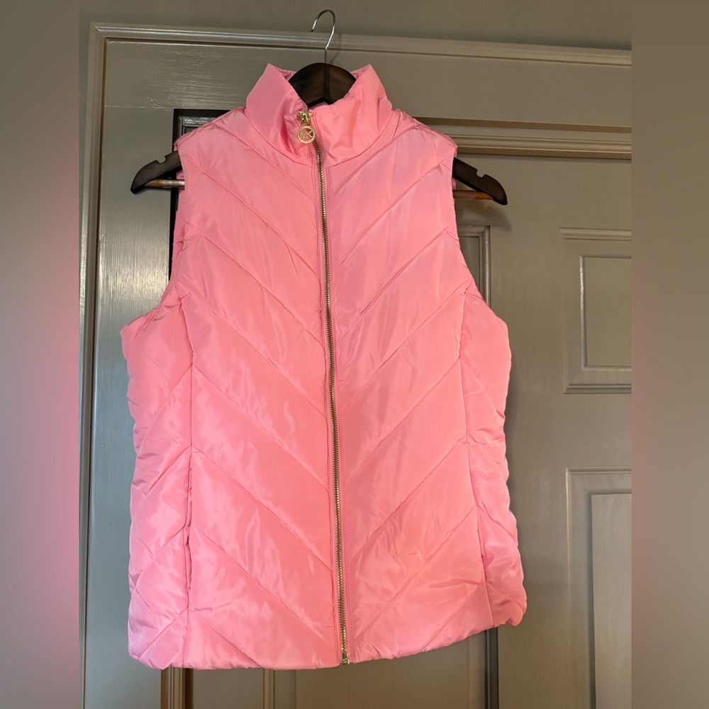 MICHAEL Michael Kors Pink Quilted Vest